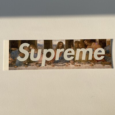 Sticker Supreme Milan 'Grazie' Last Supper Box Logo Sticker | eBay