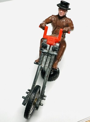 Hot Wheels Rrrumblers 1971 Mean Machine Motorcycle Bike w/ Brown