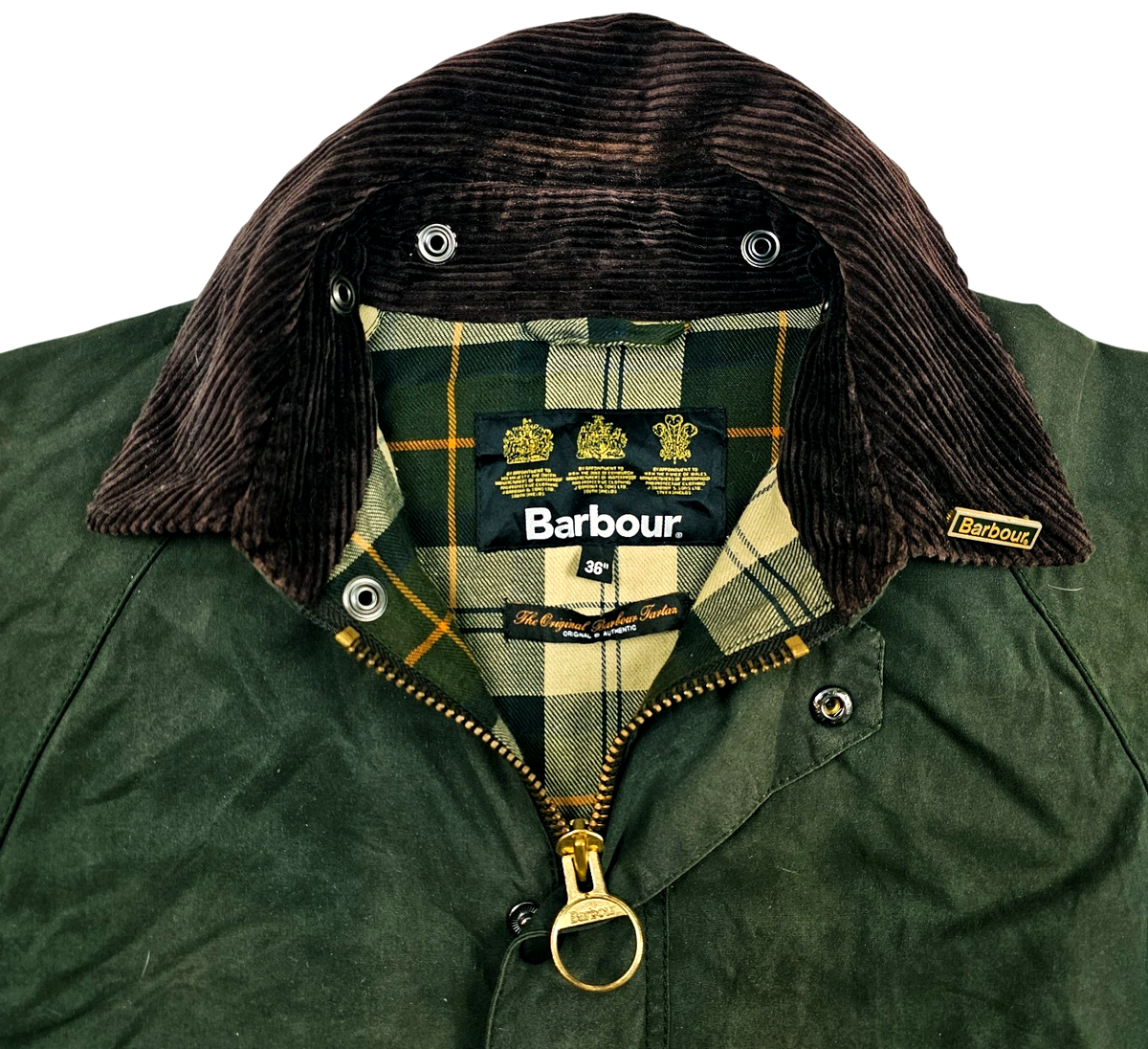 HOT Men's BARBOUR @ BEDALE -SL LONG PARKA PLAID LINED GREEN WAXED