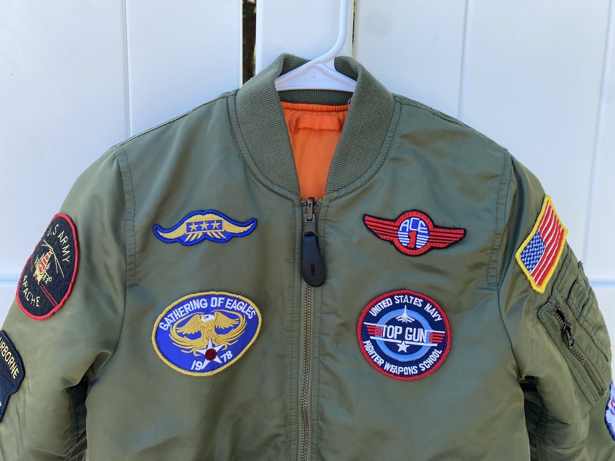 Alpha Industries Kids Bomber Jacke USAF MA-1 Intermediate Flyer