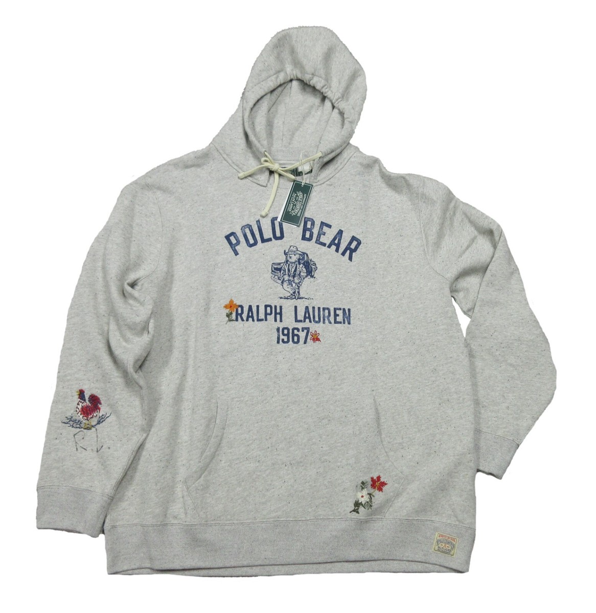 Polo Ralph Lauren Men's Gray Polo Bear All Over Graphic Fleece