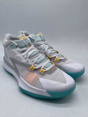 Jordan Zion 1 White Dynamic Turquoise 2022 DA3130-101 Men's Sizes