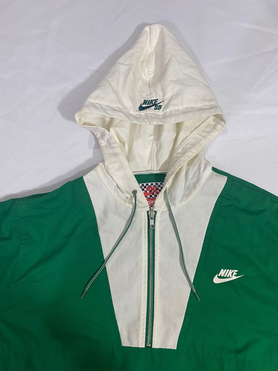 Pre-Owned Mens Large Green Nike SB X Supreme World Famous Jacket