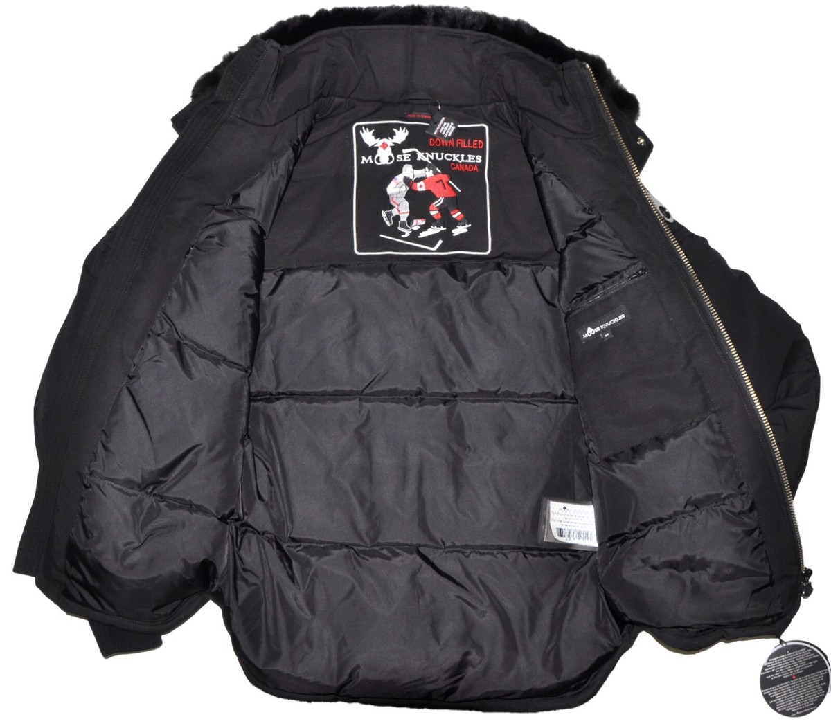 Moose Knuckles Men's Canuck Winter North Fur Hooded Down Jacket