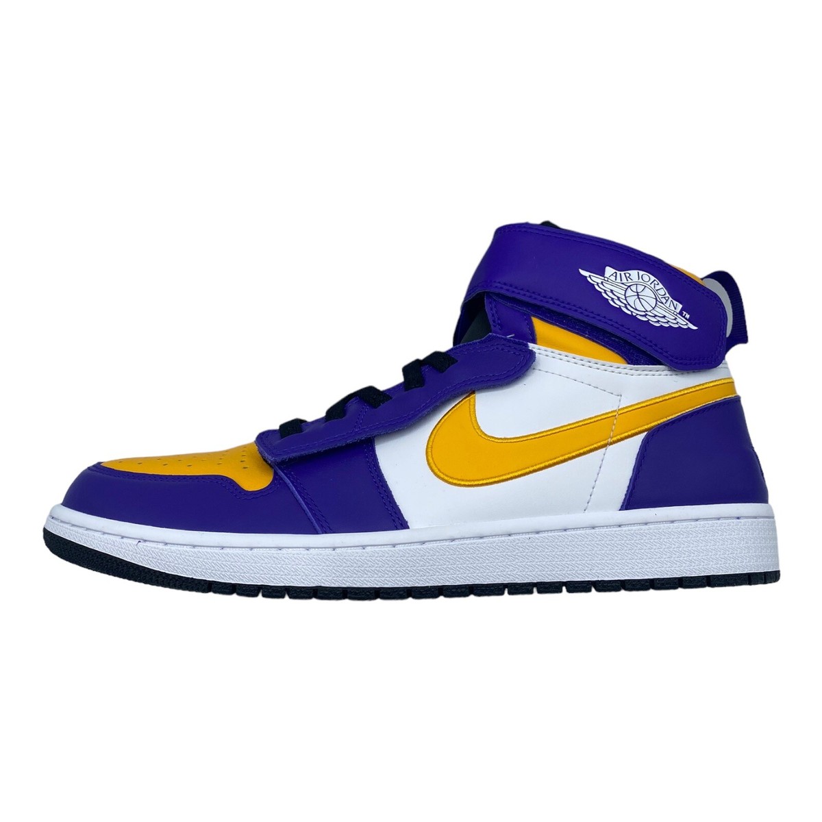 Nike Air Jordan 1 Hi FlyEase 'Lakers' Purple Gold CQ3835-517
