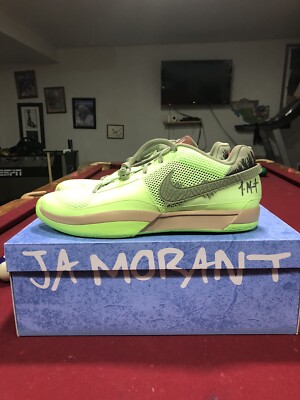 Nike Ja 1 'Zombie' Halloween Lime Blast Green FD6565-300 Size 17