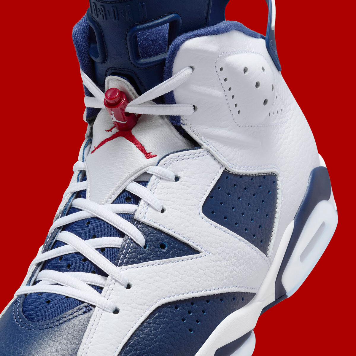 Nike Air Jordan 6 Retro [2024] Olympic White Midnight Navy Red