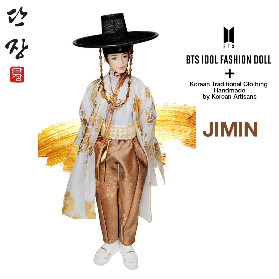 MATTEL BTS Dolls Jimin Korean Traditional Handmade Clothes (Hanbok