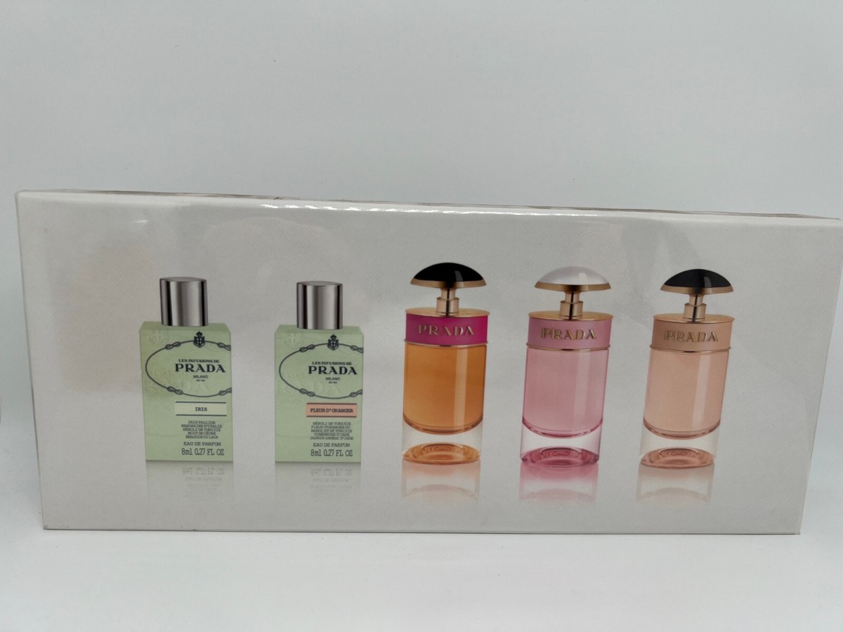 THE PRADA MINIATURES COLLECTION 5 PIECES MINIATURE GIFT SET 7 ML