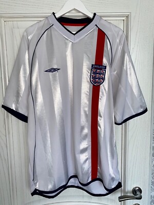 ENGLAND NATIONAL TEAM 2001 2002 2003 HOME FOOTBALL SOCCER SHIRT