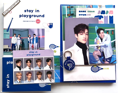 Stray Kids stay in playground 2nd Photobook + DVD + Keyring +