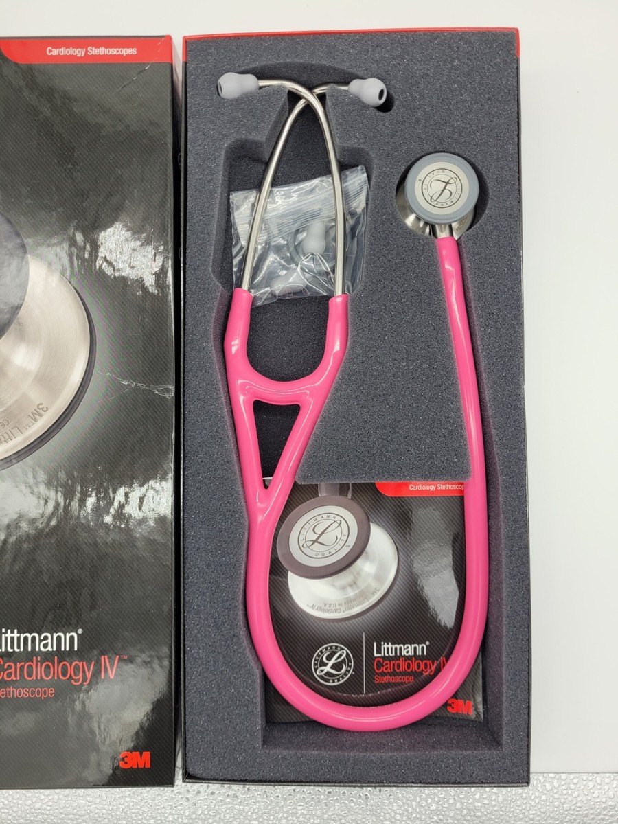 3M Littmann@ Cardiology IV Stethoscope Rose Pink Tube Breast