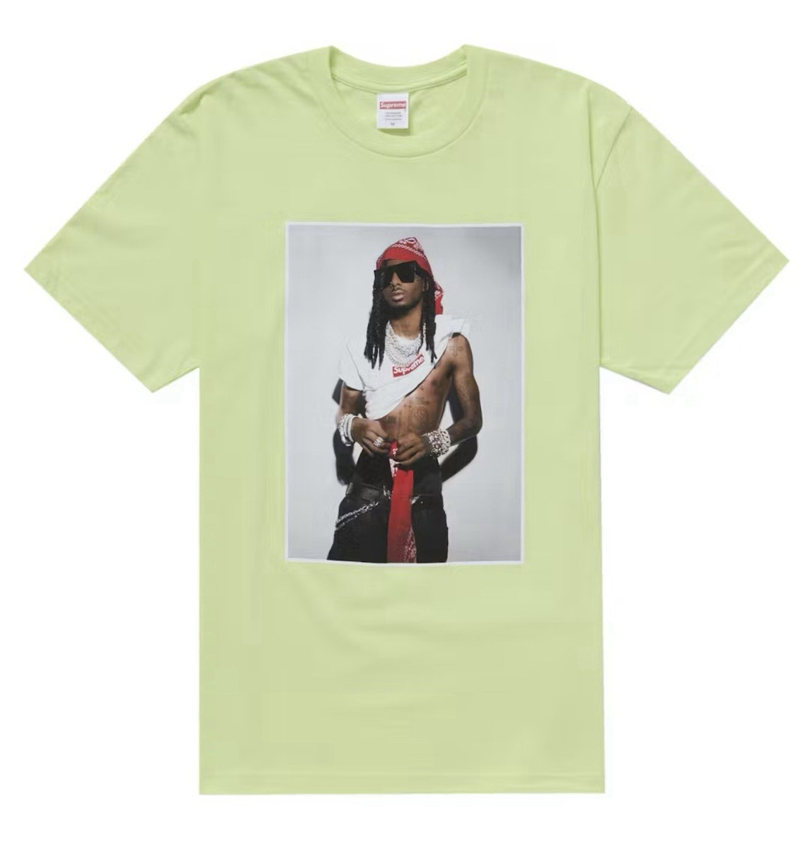 Supreme Playboi Carti Tee Pale Green Size XL | eBay