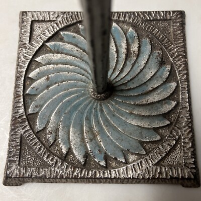 Art Deco Ashtray Stand Snake Verona Cast Iron Enamel Garden of