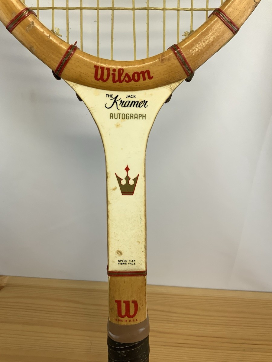 Vintage 1960s Wilson Jack Kramer Autograph Tennis Racket Speed