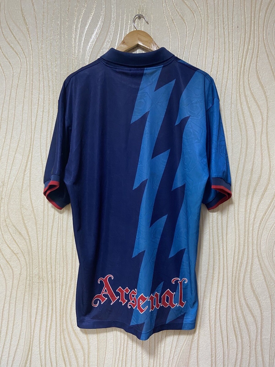 ARSENAL LONDON 1995 1996 AWAY FOOTBALL SHIRT SOCCER JERSEY NIKE sz