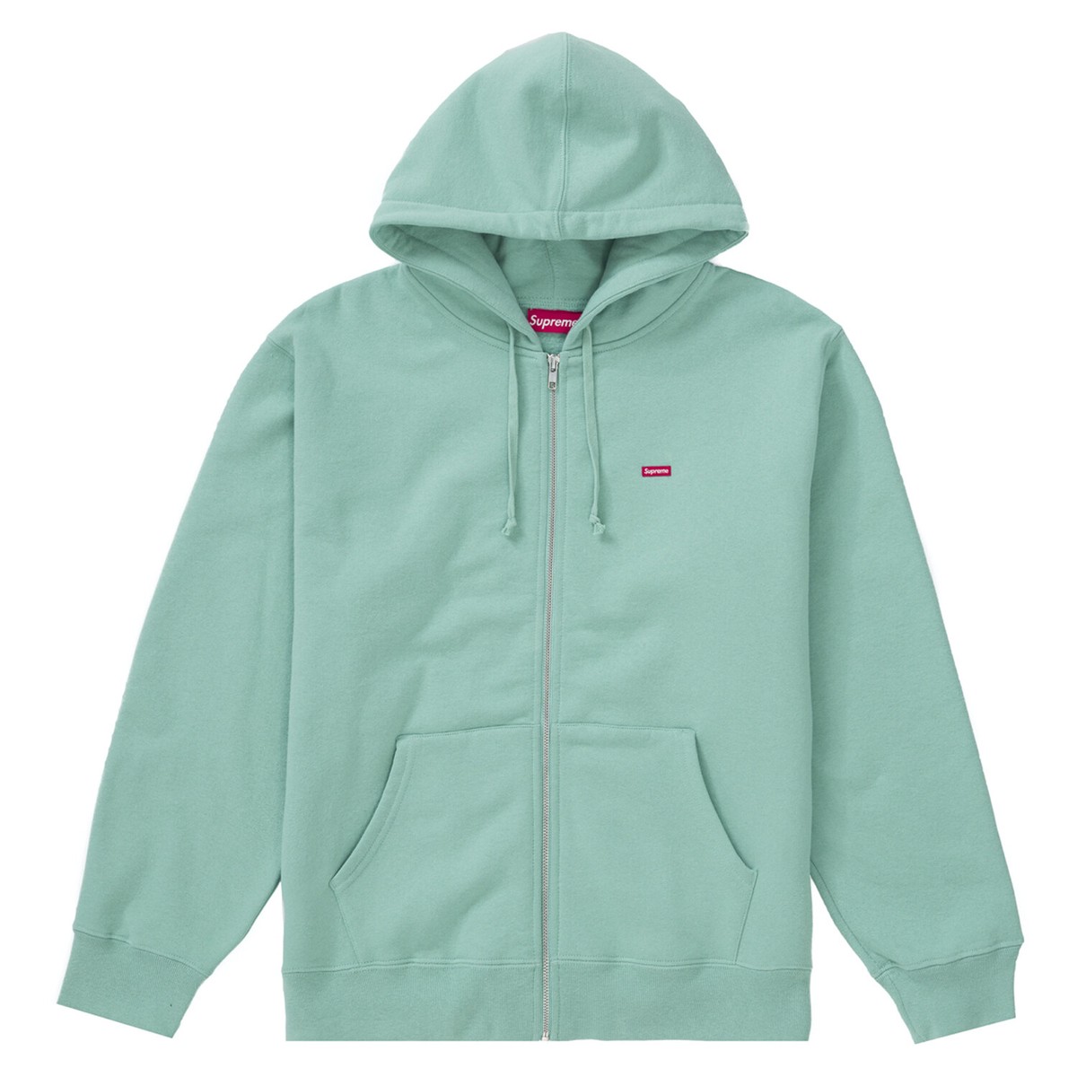 Supreme Small Box Zip Up Hooded Sweatshirt Dusty Aqua | eBay