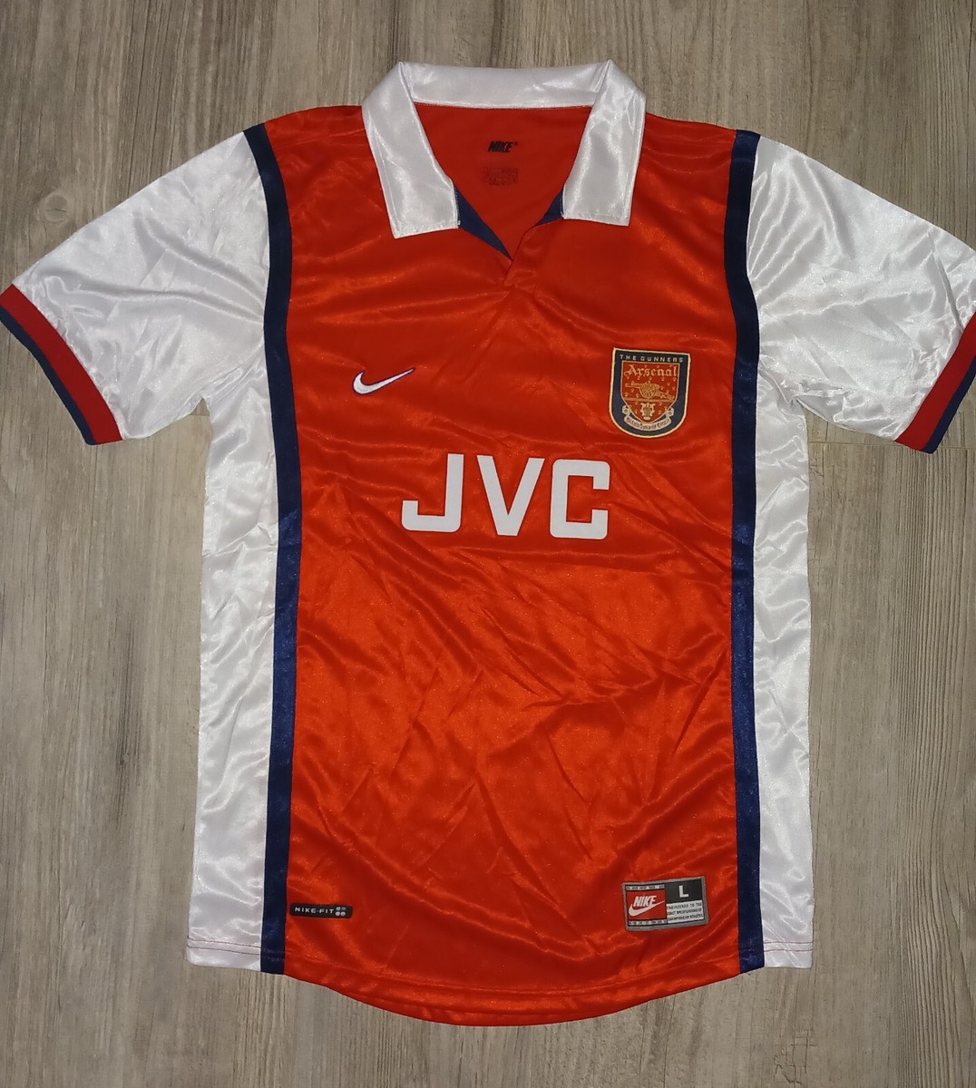 Arsenal 1998/99 MEDIUM Home Football Shirt Jersey Adult Mens Nike