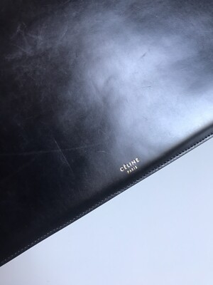 Celine Black Medium Clasp bag, 13x 8,5 In Authentic Classic Bag | eBay