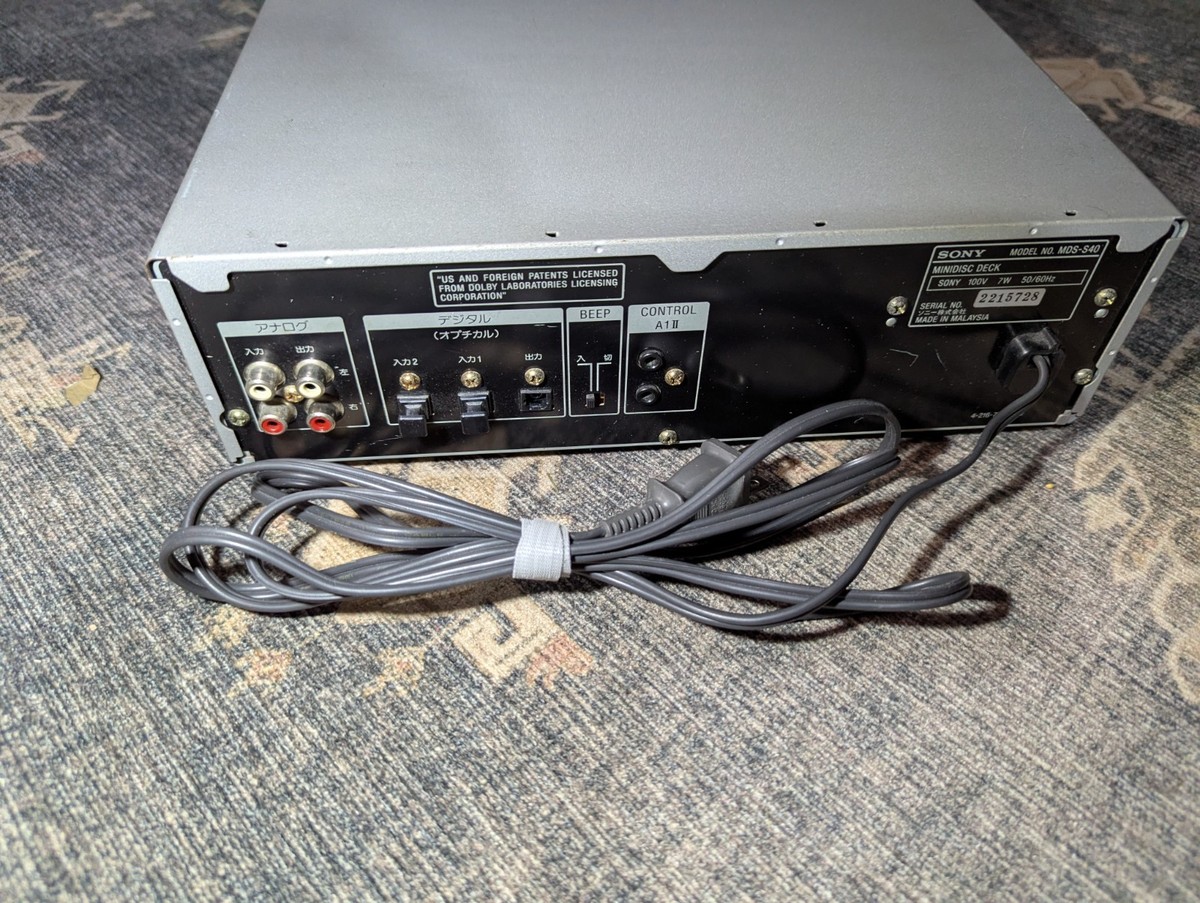 Sony MDS-S40 Mini Disc Player for sale online | eBay