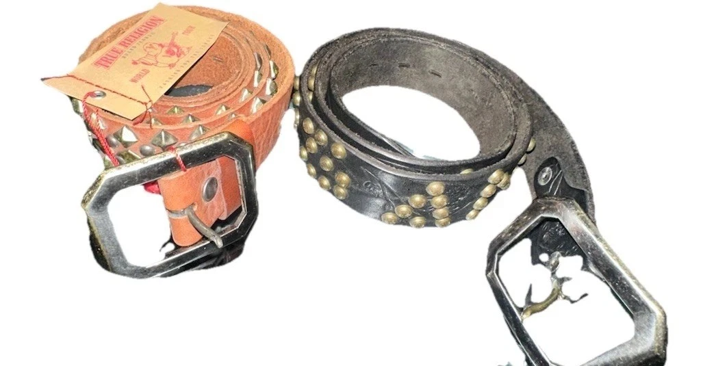 True Religion Leather Studded Belts for Men for sale | eBay