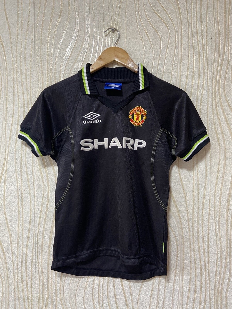 MANCHESTER UNITED 1998 1999 AWAY FOOTBALL SHIRT SOCCER JERSEY