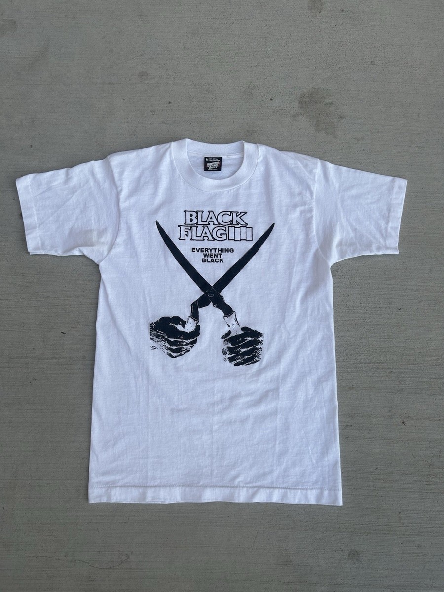 Vintage 90s Black Flag Everything Went Black Tee | eBay