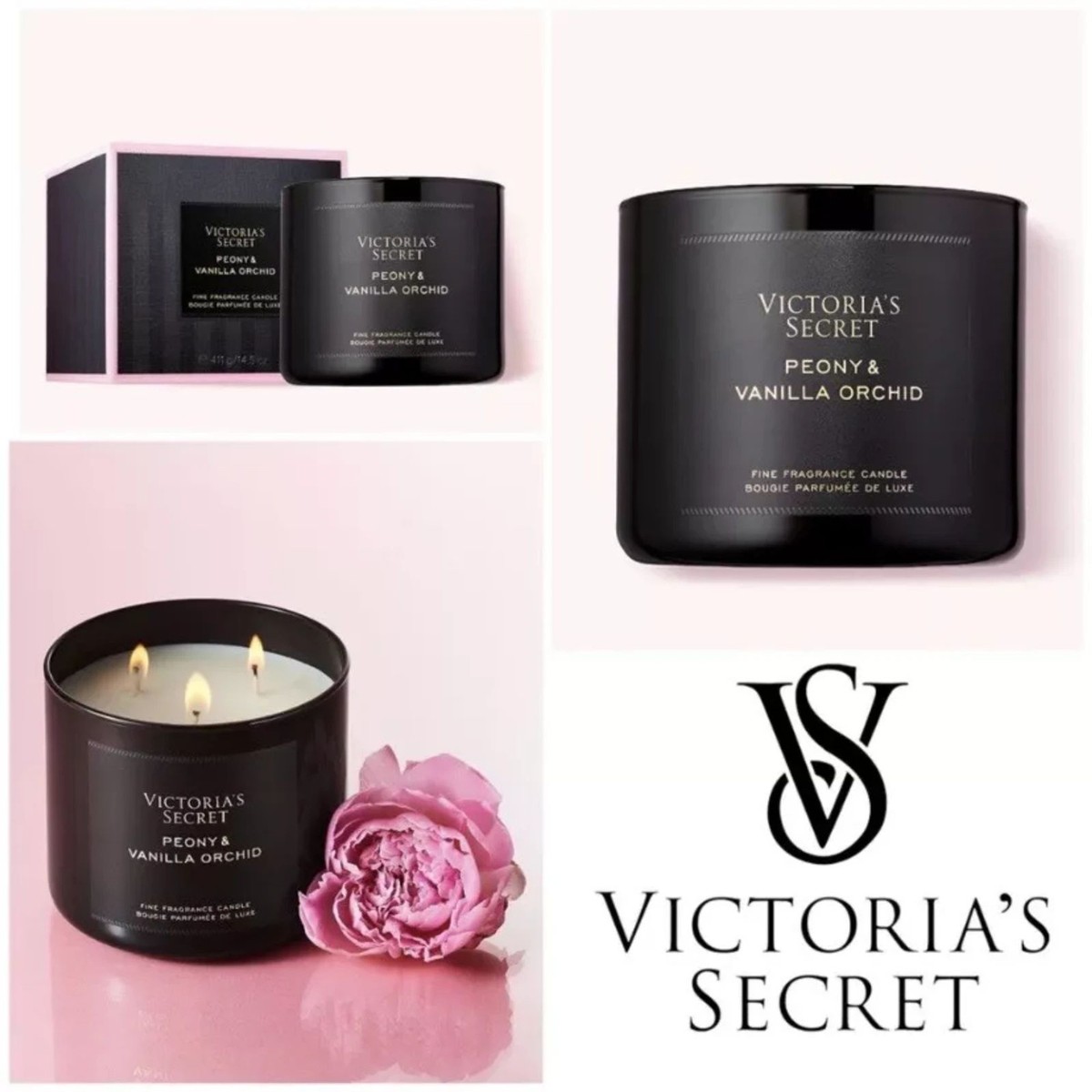 Victorias Secret Bombshell Peony & Vanilla Orchid Candle Fine