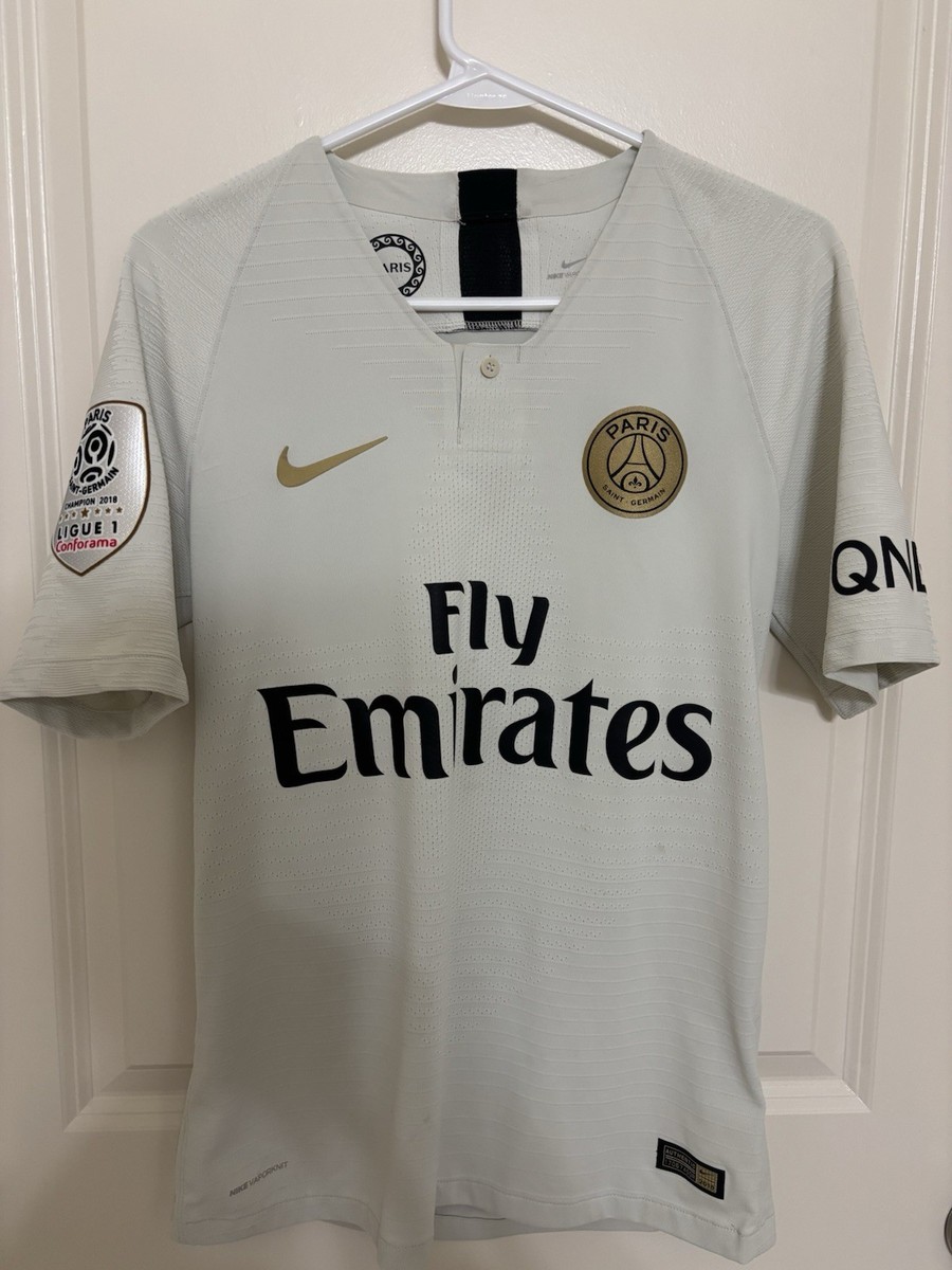 PSG 18/19 Away Neymar Jr Nike Vaporknit Soccer Jersey Size S