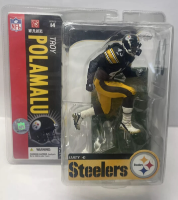 NFL McFarlane Steelers Troy Polamalu Series 14 Action Figure | eBay