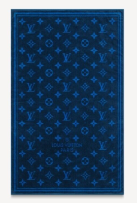 Louis Vuitton Serviette Bain Cobalt Blue Monogram Classic Logo