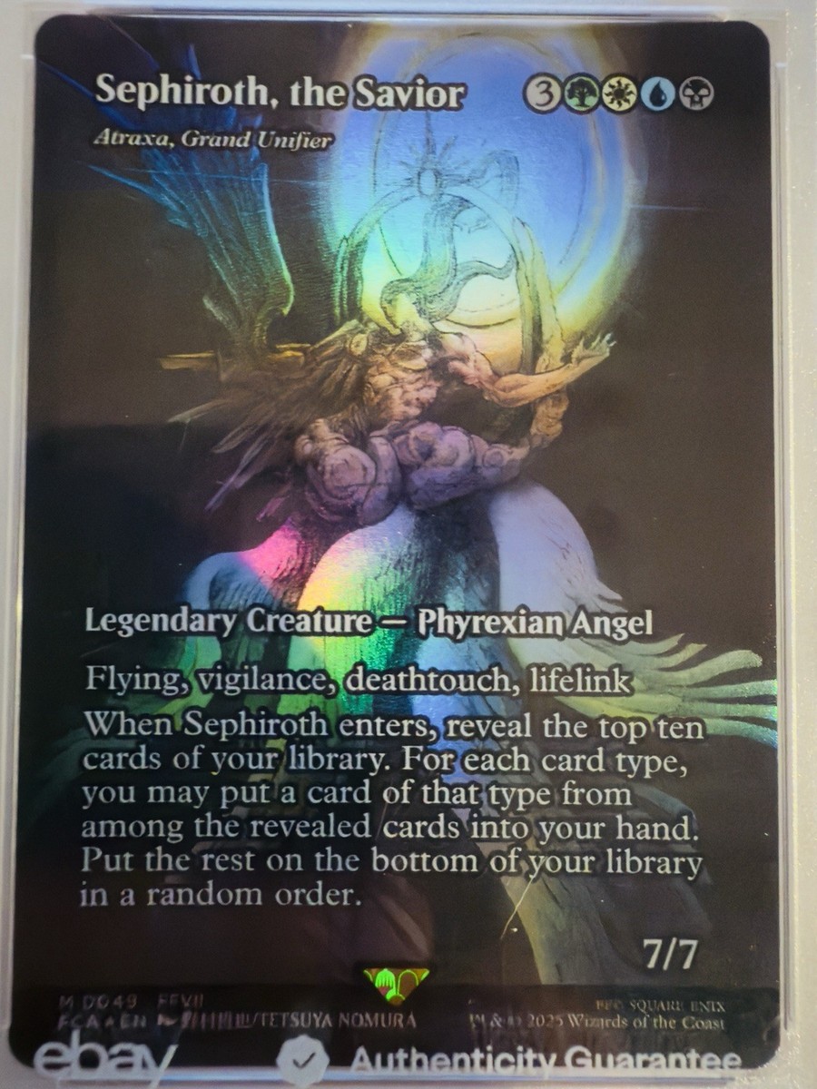 救済者、セフィロス/Sephiroth, the Savior 日本語foil MTGxFF救済者
