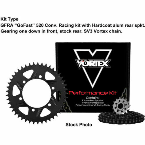 Vortex Kawasaki ZX6R 2007-2018 V3 2.0 Gold Chain Sprocket Kit 15