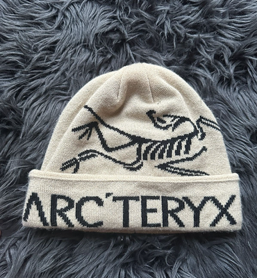 NWT Arc'teryx Bird Word Toque Beanie Hat Beige Void - Wool Winter