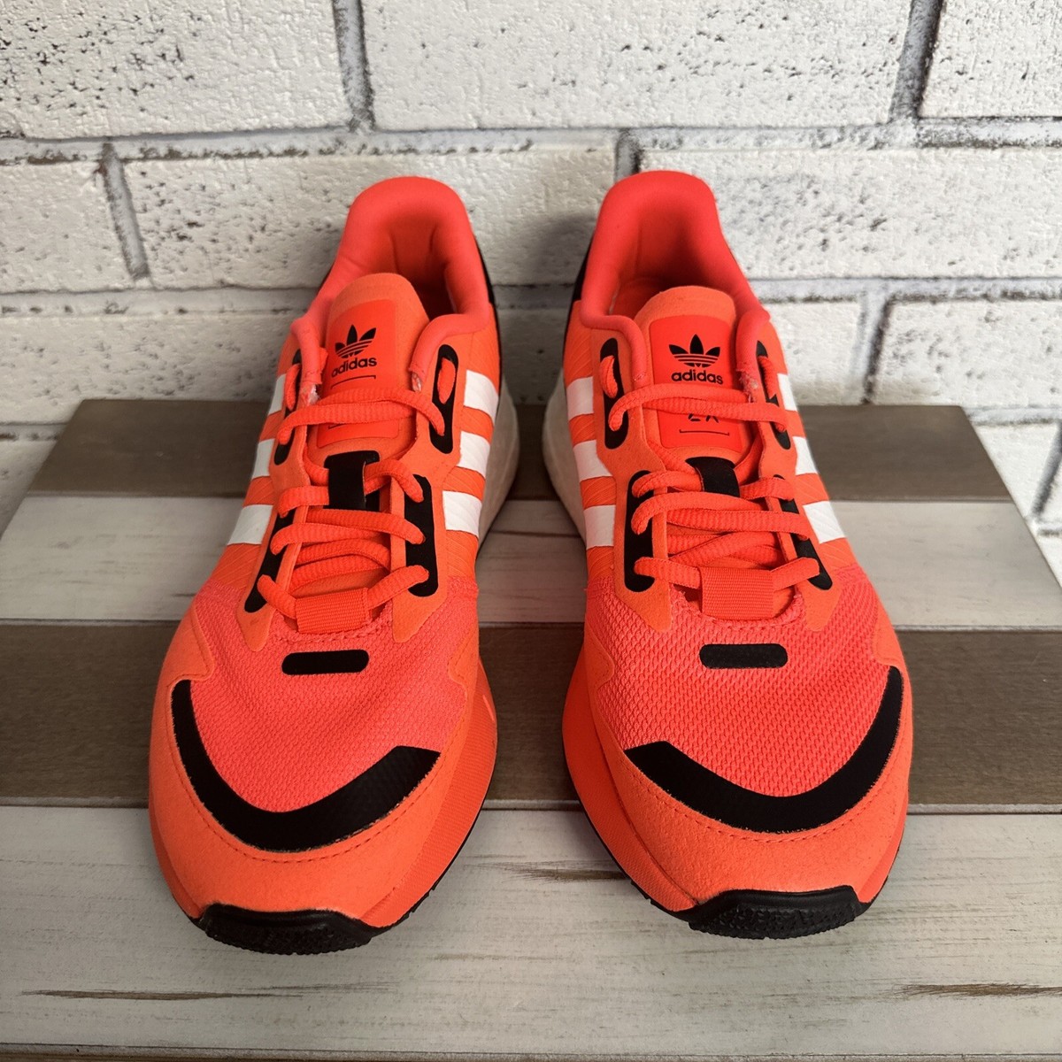 Adidas ZX 1K Boost Bold Logo Graphic - Solar Red/orange Men's Size