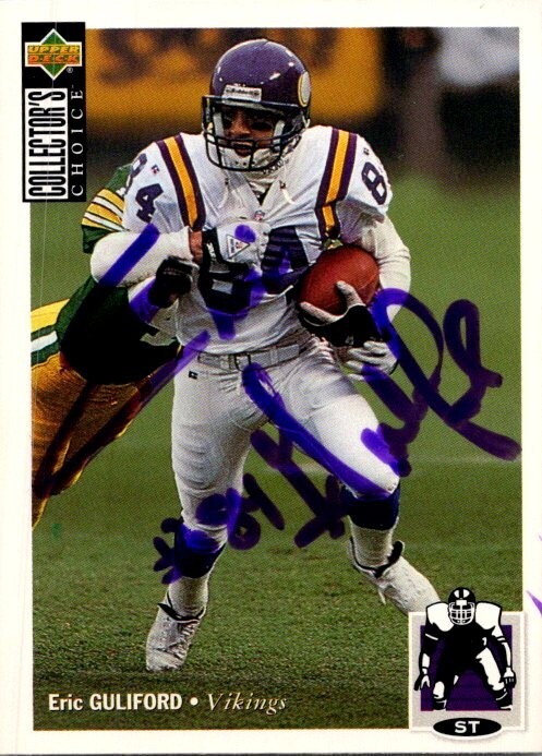 1994 -Eric Guliford- JSA Upper Deck Autograph/Signed/Auto Football