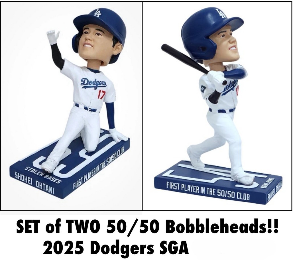 MVP CELEBRATION SALE - SET of 2 - Shohei Ohtani 50/50 Dodgers SGA