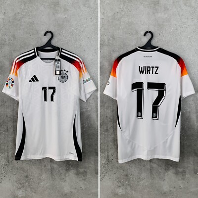 GERMANY 2024/25 HOME FOOTBALL SHIRT #17 WIRTZ ADIDAS NATIONAL TEAM
