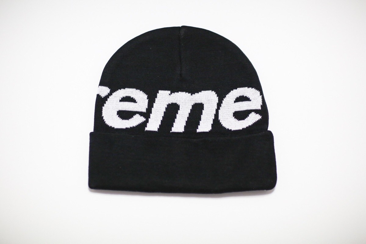 Supreme Big Logo Beanie Black | eBay