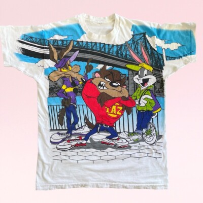 1995 Vintage WB Freeze Looney Tunes Bugs Bunny Taz Hip Hop