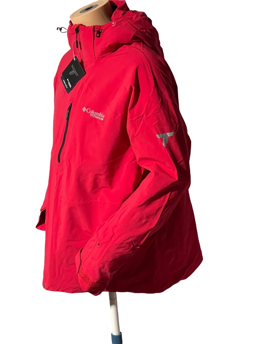 Columbia Men's Snow Rival Titanium Omni Tech Jacket Size XL Red | eBay