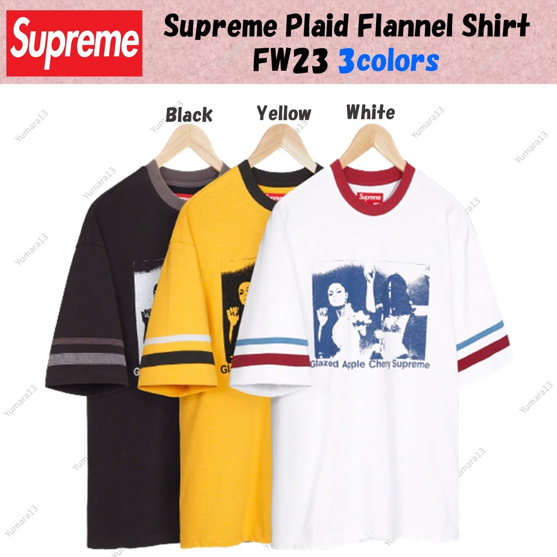 Supreme Glazed Athletic S/S Top FW 23 Tee 3colors Size S-XXL Brand