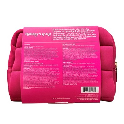 Sephora Favorites Lip Value Set Holiday 2025 10 Pc Bag Kit LIMITED