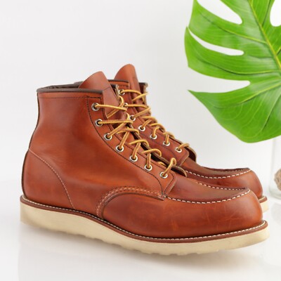 Red Wing Shoes Mens Classic Boot 6inch Size 12 WIDE 2E Moc Toe