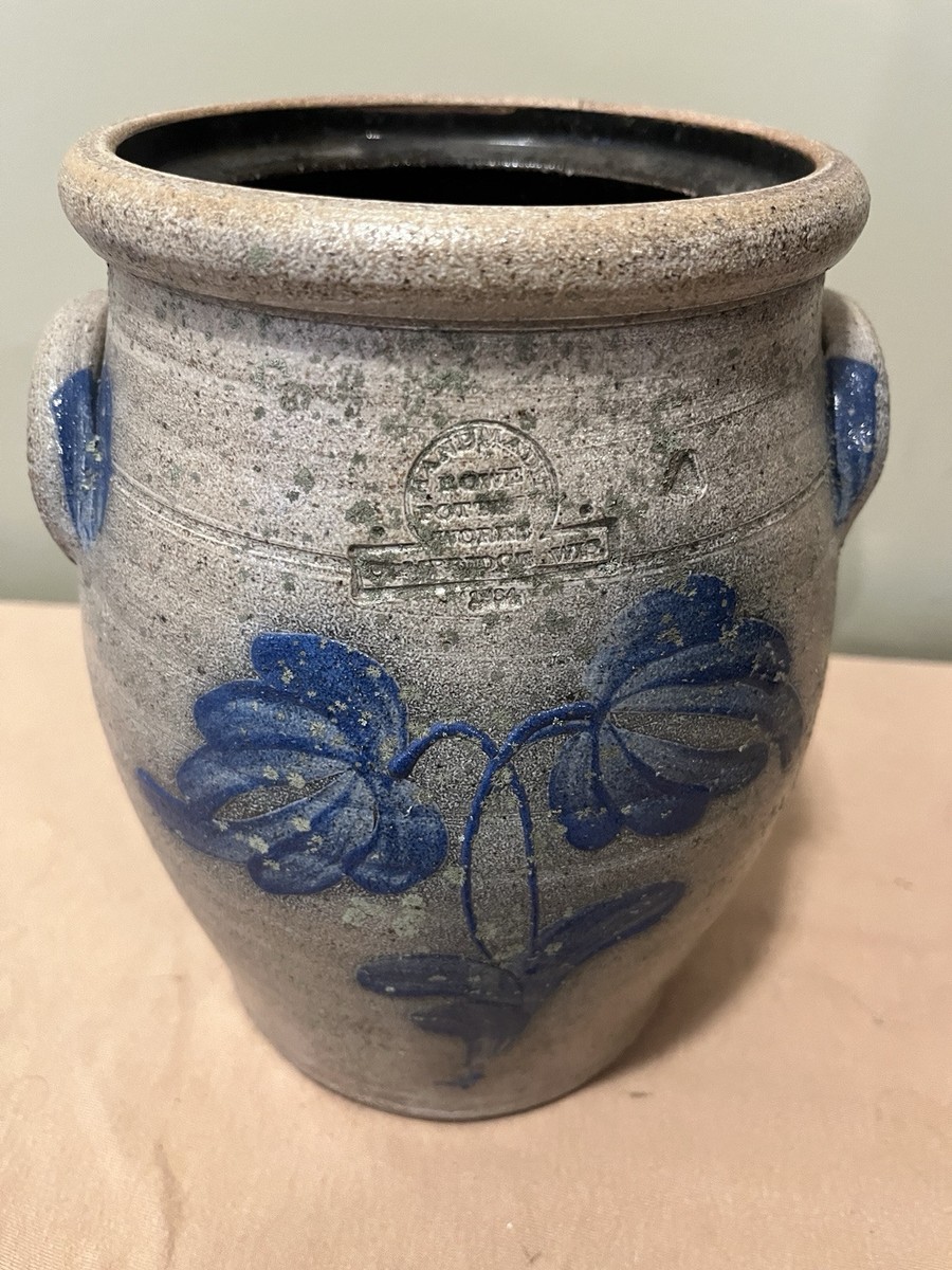 Vintage Rowe Pottery Works Stoneware Crock Cambridge Wis 1984 | eBay