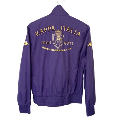 Kappa ITALIA Women's Riding Club Full ZipJacket Size M Purple Logo
