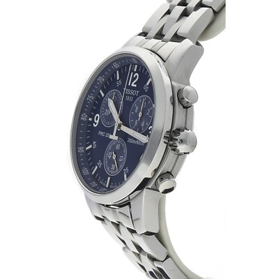 Tissot PRC 200 Stainless Steel 39 mm Chronograph Blue Dial Quartz