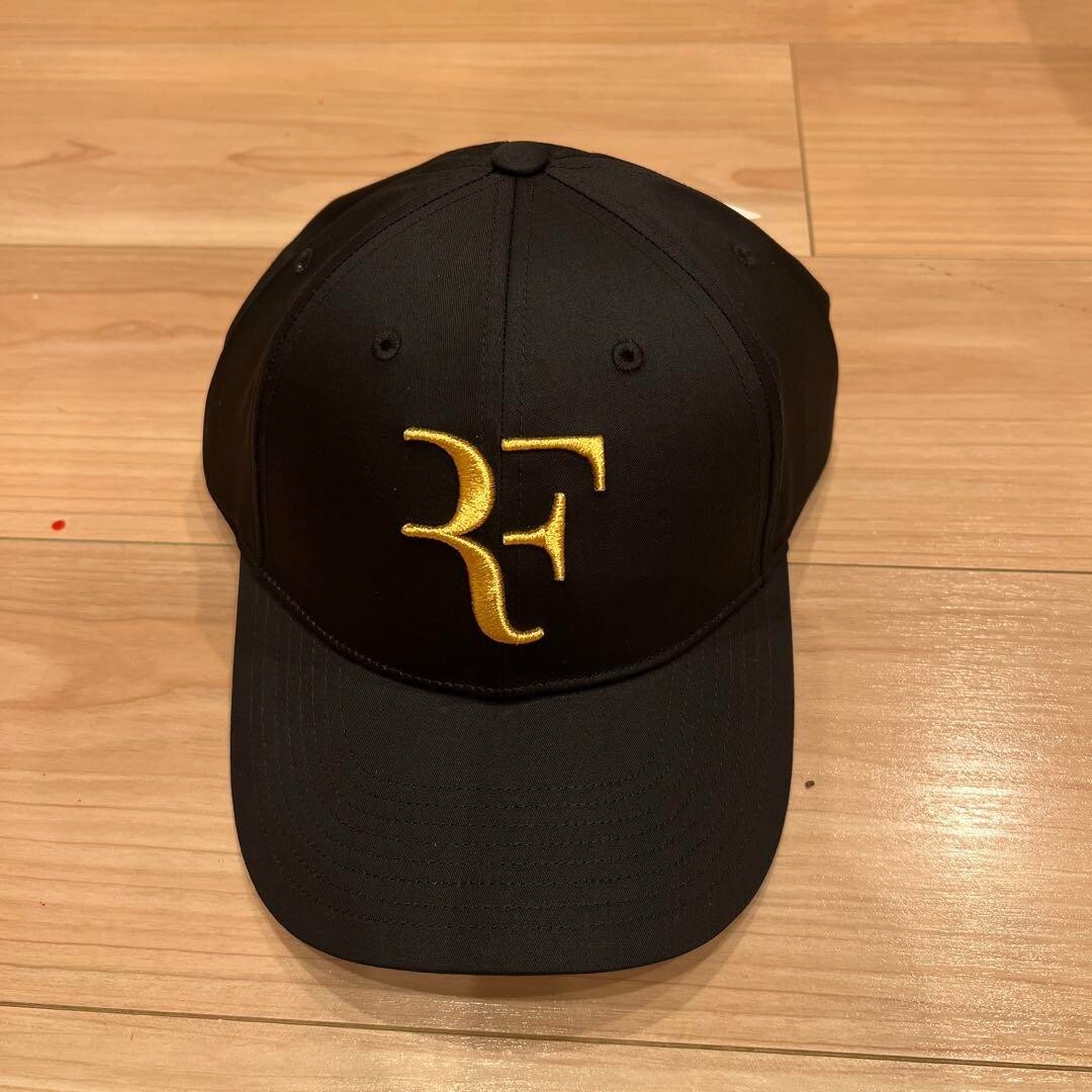 UNIQLO Roger Federer RF Cap Black and Gold Hat 2023 Limited US