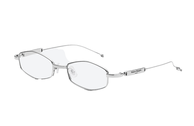 Gentle Monster MM218 02 Maison Margiela Oval Glasses Silver Frame