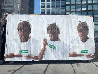 Supreme Tyler the Creator Poster NYC Ad FW24, Side-by-side, each 6